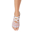 Hellrosa - Side - Toesox - "Elle Believe" Halbzehen-Socken für Damen