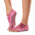 Pink - Front - Toesox - "Elle Exquisite" Halbzehen-Socken für Damen