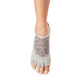 Grau - Side - Toesox - "Luna Legend" Halbzehen-Socken für Damen