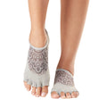 Grau - Front - Toesox - "Luna Legend" Halbzehen-Socken für Damen