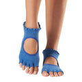 Azurblau - Back - Toesox - "Bella Melody" Halbzehen-Socken für Damen