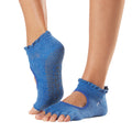 Azurblau - Front - Toesox - "Bella Melody" Halbzehen-Socken für Damen