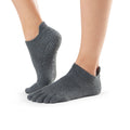 Anthrazit - Side - Toesox - Zehensocken für Damen