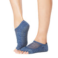 Blau - Back - Toesox - "Luna" Halbzehen-Socken für Damen