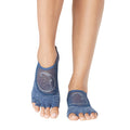 Blau - Front - Toesox - "Luna" Halbzehen-Socken für Damen