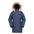 Marineblau - Front - Mountain Warehouse - "Galaxy" Steppjacke Wasserbeständig für Kinder