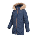 Marineblau - Side - Mountain Warehouse - "Galaxy" Steppjacke Wasserbeständig für Kinder