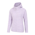 Violett - Side - Mountain Warehouse - "Lleyn II" Hoodie mit durchgehendem Reißverschluss für Damen