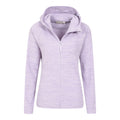 Violett - Pack Shot - Mountain Warehouse - "Lleyn II" Hoodie mit durchgehendem Reißverschluss für Damen