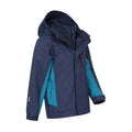 Blau - Lifestyle - Mountain Warehouse - "Cannonball" Jacke, wasserfest 3 in 1 für Kinder