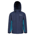 Blau - Front - Mountain Warehouse - "Cannonball" Jacke, wasserfest 3 in 1 für Kinder