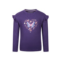 Violett - Front - Mountain Warehouse - T-Shirt für Kinder  Langärmlig