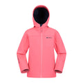 Bubblegum Rosa - Front - Mountain Warehouse - "Exodus" Softshelljacke Wasserbeständig für Kinder