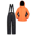 Leuchtend Orange - Front - Mountain Warehouse - Skijacke und Hosen Set für Kinder