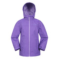 Violett - Front - Mountain Warehouse - "Torrent" Jacke, wasserfest versiegelte Nähte für Kinder