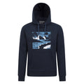 Marineblau - Front - Mountain Warehouse - "Explore The Outdoors" Kapuzenpullover für Herren