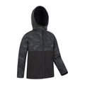 Schwarz Tarnmuster - Side - Mountain Warehouse - "Exodus" Softshelljacke für Kinder