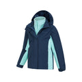 Blau - Side - Mountain Warehouse - "Lightning" Jacke, wasserfest 3 in 1 für Kinder