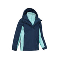 Blau - Lifestyle - Mountain Warehouse - "Lightning" Jacke, wasserfest 3 in 1 für Kinder