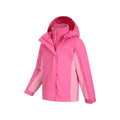 Pink - Side - Mountain Warehouse - "Lightning" Jacke, wasserfest 3 in 1 für Kinder