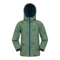 Grün - Front - Mountain Warehouse - "Exodus II" Softshelljacke für Kinder