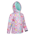 Pink-Blau - Back - Mountain Warehouse - "Exodus" Softshelljacke windbeständig für Kinder