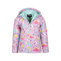 Pink-Blau - Pack Shot - Mountain Warehouse - "Exodus" Softshelljacke windbeständig für Kinder