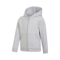 Grau - Side - Mountain Warehouse - "Essentials" Hoodie mit durchgehendem Reißverschluss für Kinder