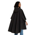 Schwarz - Back - Animal - "Pace" Poncho für Damen