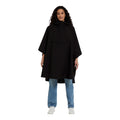 Schwarz - Side - Animal - "Pace" Poncho für Damen