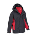 Grau - Lifestyle - Mountain Warehouse - "Cannonball" Jacke, wasserfest 3 in 1 für Kinder