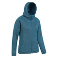 Petrol - Side - Mountain Warehouse - "Nevis" Hoodie mit durchgehendem Reißverschluss für Damen