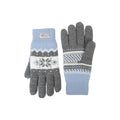 Grau - Lifestyle - Mountain Warehouse - Damen Fair Isle - Handschuhe, Thinsulate