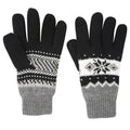 Schwarz - Side - Mountain Warehouse - Damen Fair Isle - Handschuhe, Thinsulate