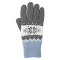 Grau - Front - Mountain Warehouse - Damen Fair Isle - Handschuhe, Thinsulate