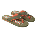 Dunkelgrün - Front - Animal - Herren Flipflops "Jekyl", recyceltes Material