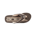 Braun - Back - Animal - Herren Flipflops "Jekyl", recyceltes Material