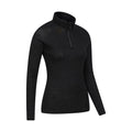 Schwarz - Back - Mountain Warehouse - Thermo-Top Reißverschluss für Damen