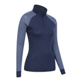 Marineblau - Back - Mountain Warehouse - Thermo-Top Reißverschluss für Damen