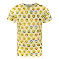 Weiß - Front - Emoticon Herren Sublimation T-Shirt