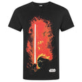 Bunt - Front - Star Wars Herren Darth Vader Lightsaber T-Shirt