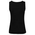 Schwarz - Back - Damen Top mit Flash-Logo im Used-Look, ärmellos