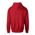 Rot - Back - Damen Kapuzenpullover mit Flash-Logo im Used-Look