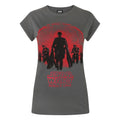 Grau - Front - Star Wars Damen Rogue One Folien T-Shirt