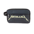 Schwarz - Front - Rock Sax Offizieller Unisex Metallica Logo Waschbeutel