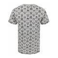 Grau - Back - Star Wars Herren T-Shirt The Last Jedi mit All Over Print