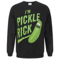 Schwarz - Front - Rick And Morty Herren Sweater Pickle Rick