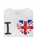 Weiß - Side - Damen I Love London T-Shirt