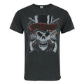 Anthrazit - Front - Amplified offizielles Herren Guns N Roses Deaths Head T-Shirt