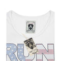 Weiß - Lifestyle - Amplified Damen Run DMC T-Shirt mit USA-Strassstein-Design